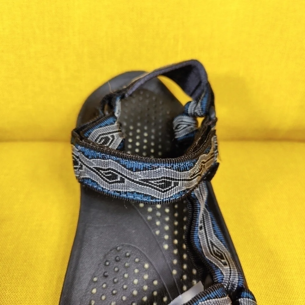 Teva Hurricane XLT 2 Black Gray Blue Hiking Sandals Strap Shoes Men's Size 11